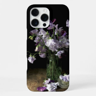 16 Pro Max Coque iphone à vie morte florale pourpre