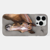 16 Pro Max Coque iphone de cheval (Verso Horizontal)