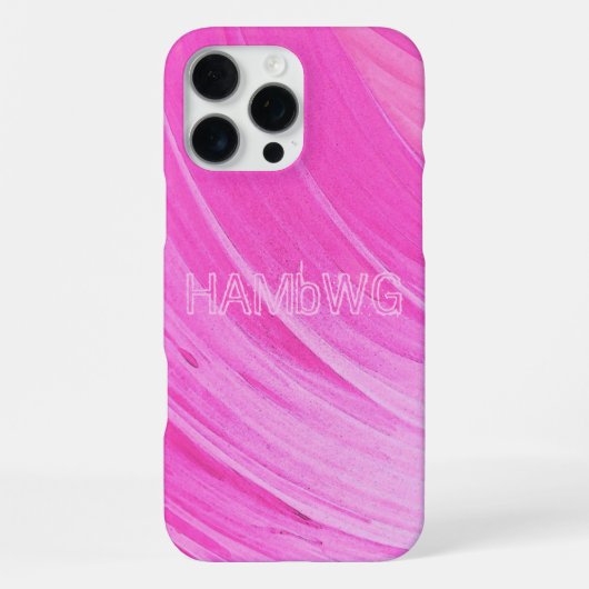 16 Pro Max Coque iphone de Coque de cellule HAMbWG à balayage (Verso)