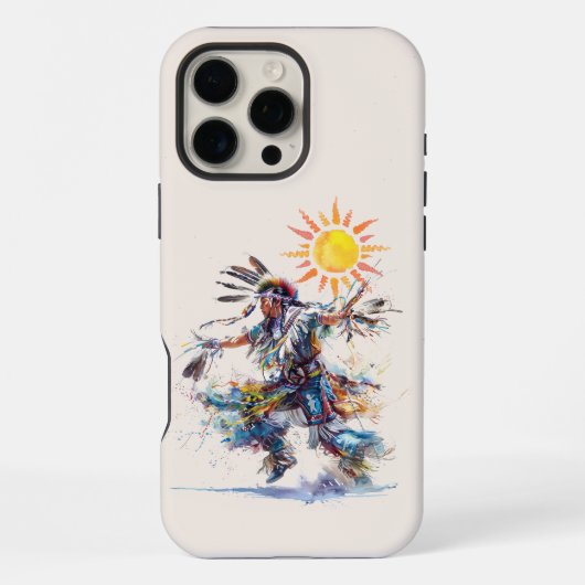 16 Pro Max Coque iphone de danseuse amérindienne (Verso)