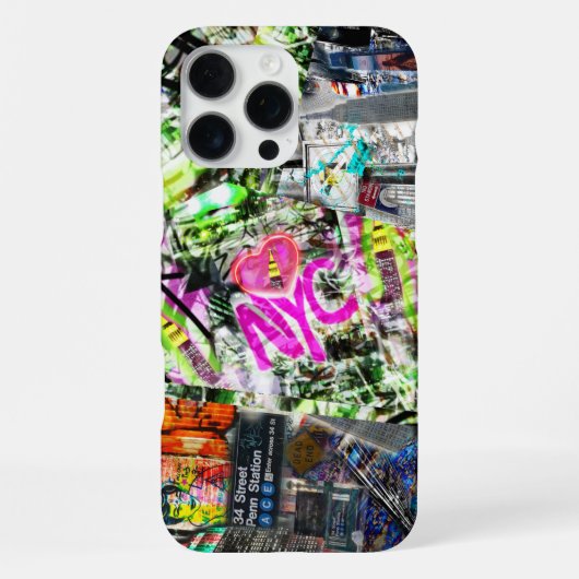16 Pro Max Coque iphone de l'Empire des Graffitis de New York (Verso)