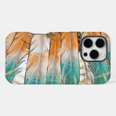 16 Pro Max Coque iphone de plume amérindien (Verso Horizontal)