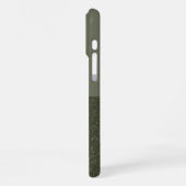 16 Pro Max Coque iphone de texture verte de mousse fractionné (Côté gauche)