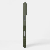 16 Pro Max Coque iphone de texture verte de mousse fractionné (Côté droit)