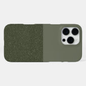 16 Pro Max Coque iphone de texture verte de mousse fractionné (Verso Horizontal)