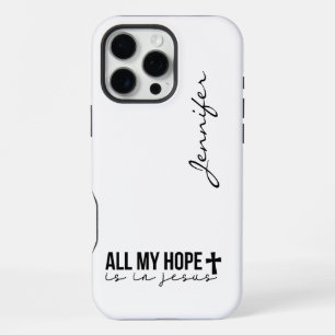 16 Pro Max Coque iPhone Foi Spirituelle Minimaliste Moderne