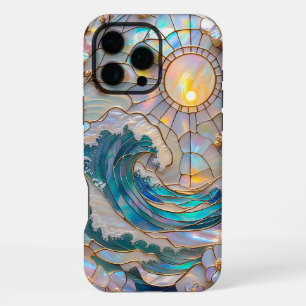 16 Pro Max Coque iphone Sun Rising Verre Tondée