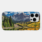 16 Pro Max Maroon Bells coque iphone (Verso Horizontal)