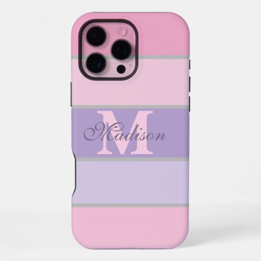 16 Pro Max pastel rose et violet iPhone / coque ipad (Verso)
