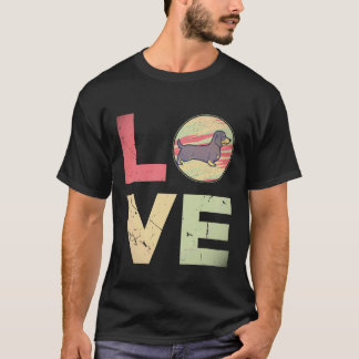 16 Retro vintage Dasjkundehond Moeder Cadeaus Dasj T-shirt