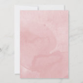 16 Roos Gold Blush Waterverf Flowers Dress Kaart (Achterkant)