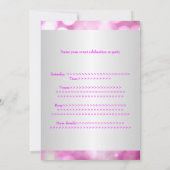 16 roze belletjes Silver Jewel Tiara Party 18 Kaart (Achterkant)