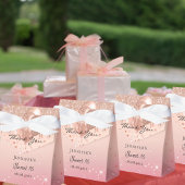 16 roze roze roze gouden ballonnen bedankt bedankdoosjes