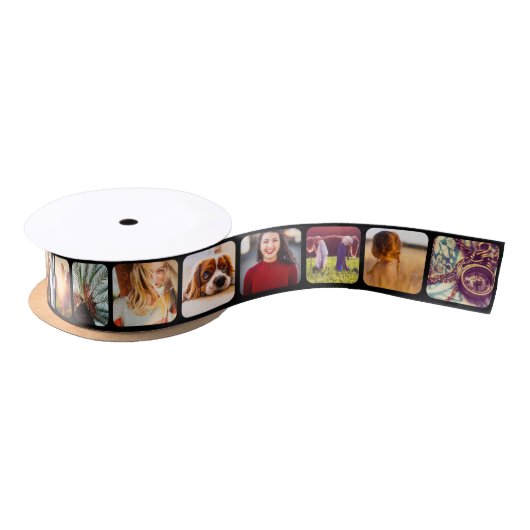 16 Square Photo Rond Lijst Party Lint (Spoel)