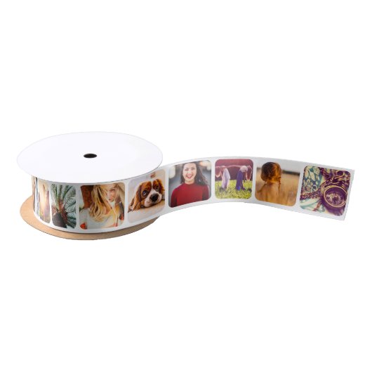 16 Square Photo Rond Lijst Party Lint (Spoel)