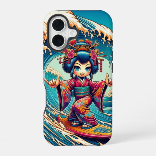 16 Surf Shop Geisha coque iphone (Verso)