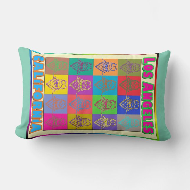 16 Surfers Los Angeles Pillow Kussen (Voorkant)