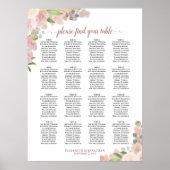 16 Tableau Boho rose Mariage floral (Devant)