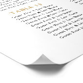 16 Tableau Grand Mariage Or Places assises (Coin)