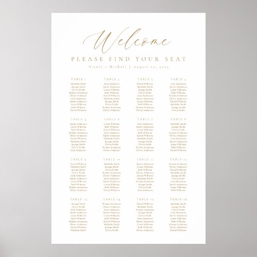 16 Tableaux Tableau Affiche de bienvenue (Devant)