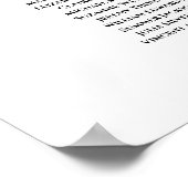 16 Tafel Ivoor - witte rozen weddenschappen Poster (Hoek)