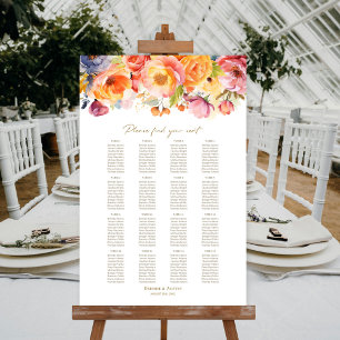 16 Tafel Lente Bloemstuk Bruiloft Zitplaats Chart Poster