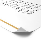 16 Tafels Gouden Boog Vind Uw Plaats Zitplaatsinde Poster (Hoek)