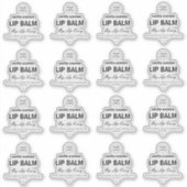 16 transparante lippenbalsem etiketten 1,9 duim el sticker (Voorkant)