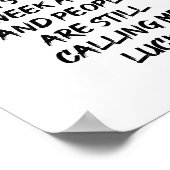 16 uur per dag werken, 7 dagen per week poster (Hoek)