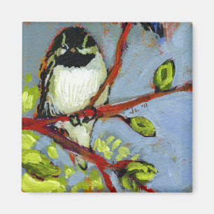 16 Vogels, nr. 16 - Square Magnet Magneet