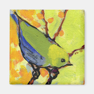 16 vogels, nr. 2 - Square Magnet Magneet