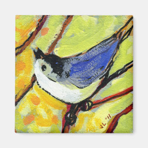 16 vogels, nr. 6 - Square Magnet Magneet