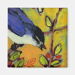 16 Vogels, nr. 9 - Vierkante magneet
