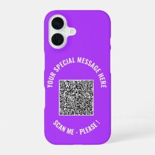 16 Votre texte personnalisé pour code QR Coque iPhone
