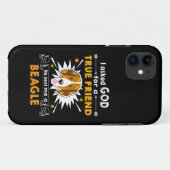 16 Vroeg God ware vriend een Beagle Case-Mate iPhone Case (Achterkant (horizontaal))