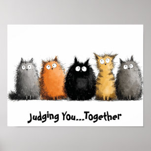 16 x 12 Cartoon katposter Poster