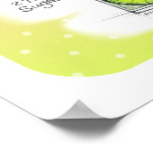 16" X 16" POSTER - MOJITO RECETTE COCKTAIL ART (Coin)