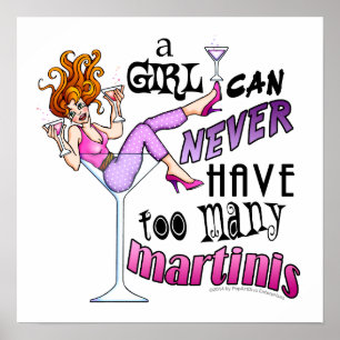 16" X 16" POSTER - TE VEEL MARTINI'S