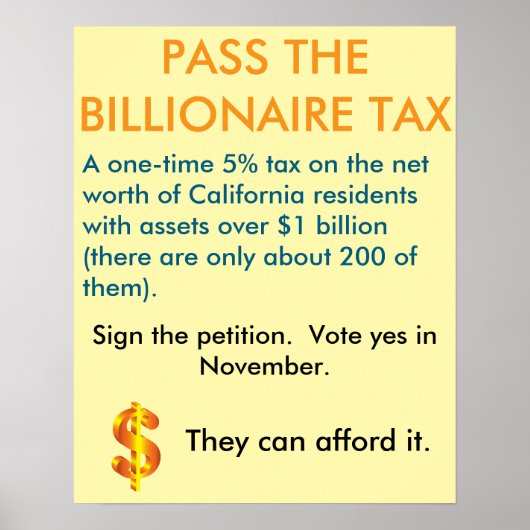 16 x 20 inch rally poster (Devant)