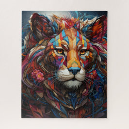 16" x 20" Kleurrijke Leeuw, 520 stuks, Jigsaw Puzz Legpuzzel