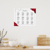 16 x 20 Roses rouges Tableau de siège (Cuisine)