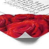 16 x 20 Roses rouges Tableau de siège (Coin)