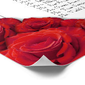 16 x 20 Roses rouges Tableau de siège (Coin)