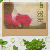 16 x 24-inch Chicken Kitchen Towel Theedoek (Gevouwen)