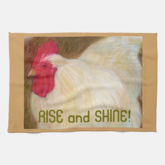 16" x 24" serviette de cuisine de poulet (Horizontal)