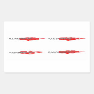 16 x Décal / Sticker Sheet - Logo RampageShop