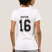 16 zestien varianten num t-shirt (Achterkant)