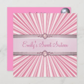 16 zestienroze joodse sierpartij Zijde Zijde Kaart (Voorkant / Achterkant)