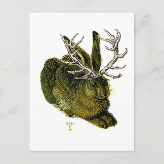 16de eeuw Jackalope Briefkaart