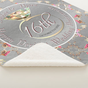 16de Jubileum van het Weddenschap Wax, Peridot & S Sherpa Deken